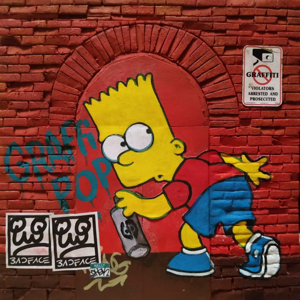 Urban Street Bart Simpson Sold Out JosÉ De Pazos Graffiti Pop
