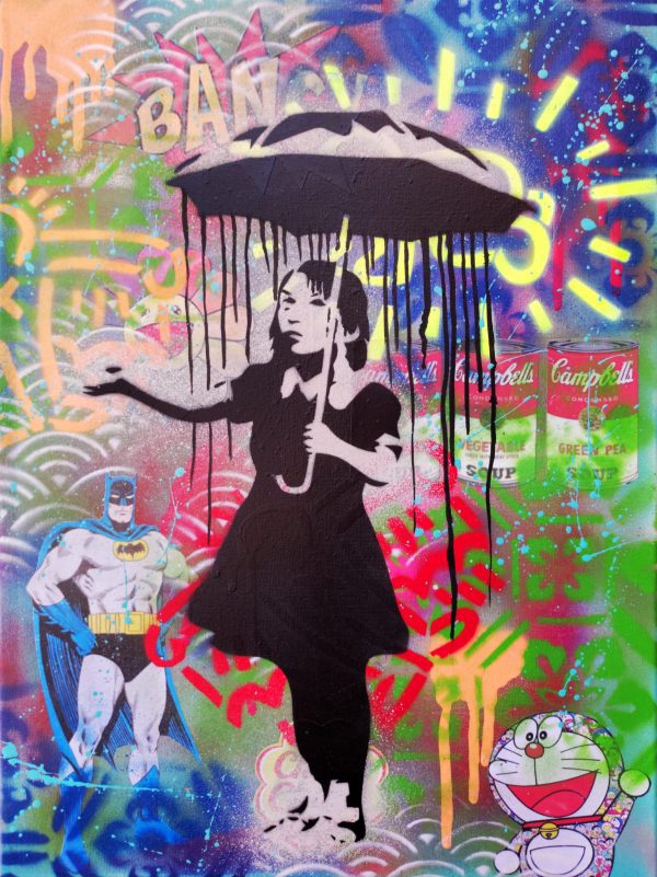The girl with the umbrella
