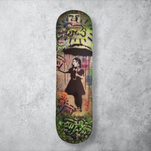 The girl with the umbrella